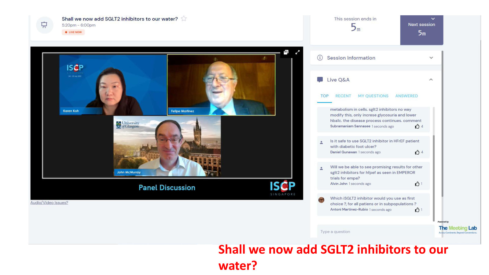 SGLT2 inhibitors session